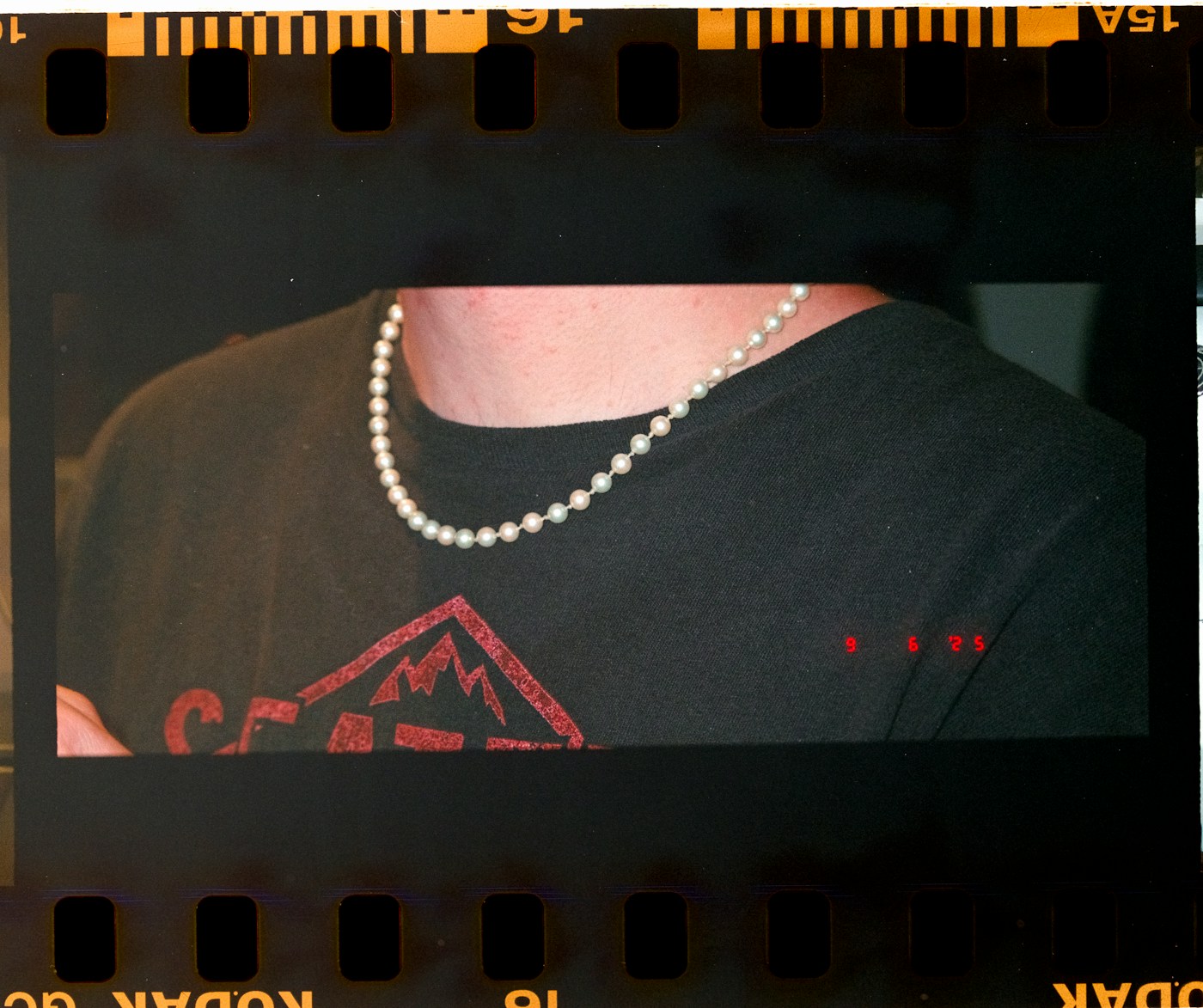 Pearl necklaces styled for summer